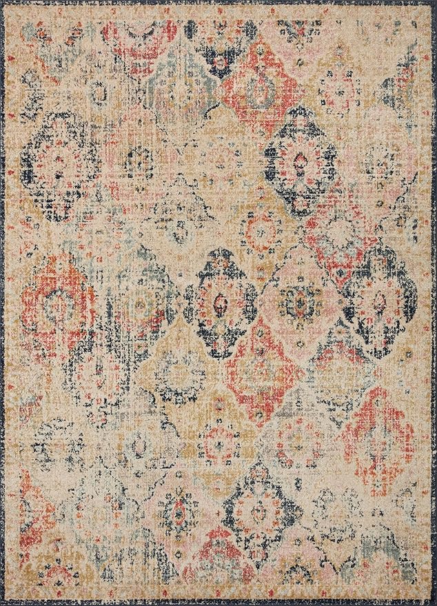 Loloi Jocelyn Collection JOC-07 Khaki/Multi 2'-3" x 7'-6" .38" Thick Runner Rug - Image 2