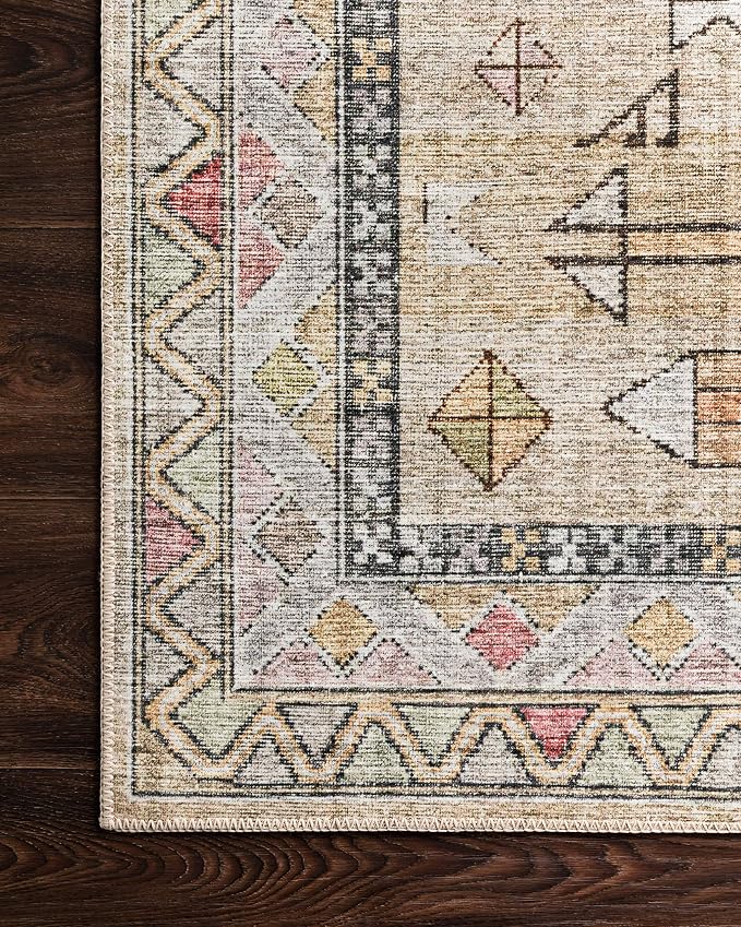 Loloi Skye Collection SKY-04 Gold/Blush 9'-0" x 12'-0" Area Rug - Image 6