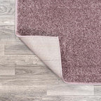 JONATHAN Y Haze Solid Low-Pile Light Purple Runner Rug 2x12, Minimalist - Image 6