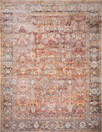 Loloi Layla Collection LAY-02 Spice/Marine 5'-0" x 7'-6" .13" Thick Area Rug - Image 6