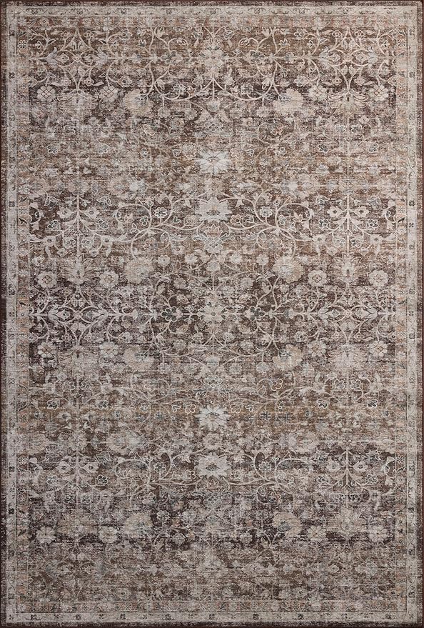 Loloi Amber Lewis Josie Collection JOS-02 Earth/Natural 6'-0" x 6'-0", .13" - Image 4