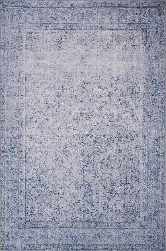 Loloi Loren Collection LQ-09 Slate 2'-3" x 3'-9" Accent Rug by Loloi
