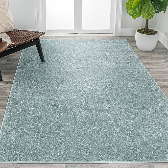 Eyely UES100S-15 Supersoft Haze Solid Low-Pile Indoor Area Rug, Minimalist - Image 4