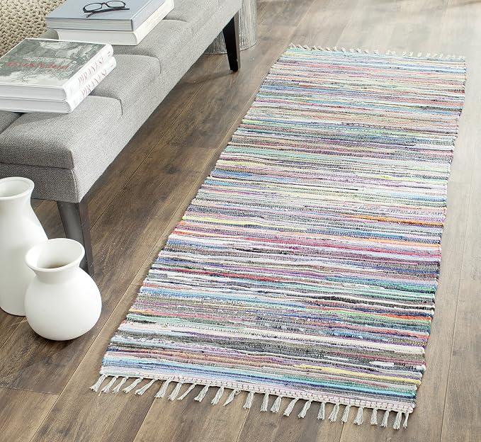 SAFAVIEH Rag Rug Collection Runner Rug by SAFAVIEH