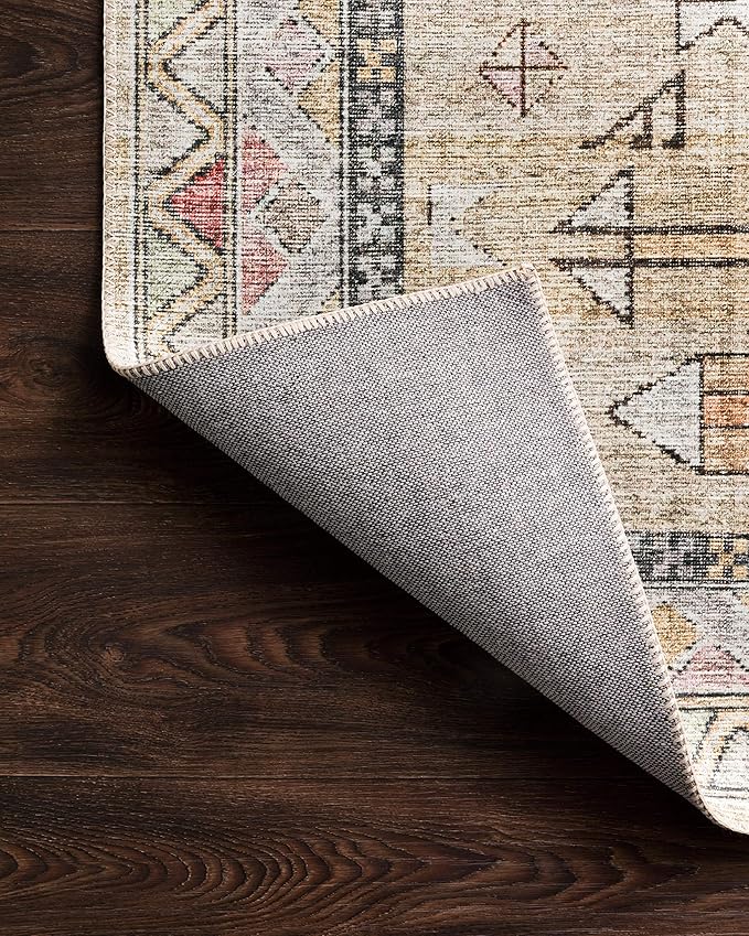 Loloi Skye Collection SKY-04 Gold/Blush 9'-0" x 12'-0" Area Rug - Image 7
