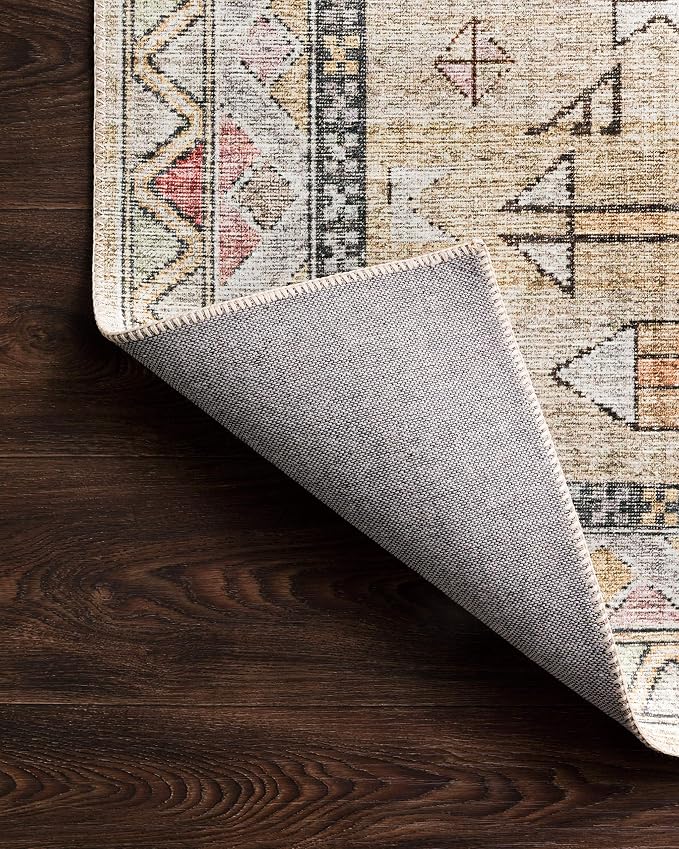 Loloi II Skye Collection SKY-04 Gold/Blush 5'-0" x 7'-6" Area Rug - Image 7