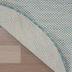 Nourison Home Courtyard Ivory Aqua 8' x Round Area Rug - Image 10