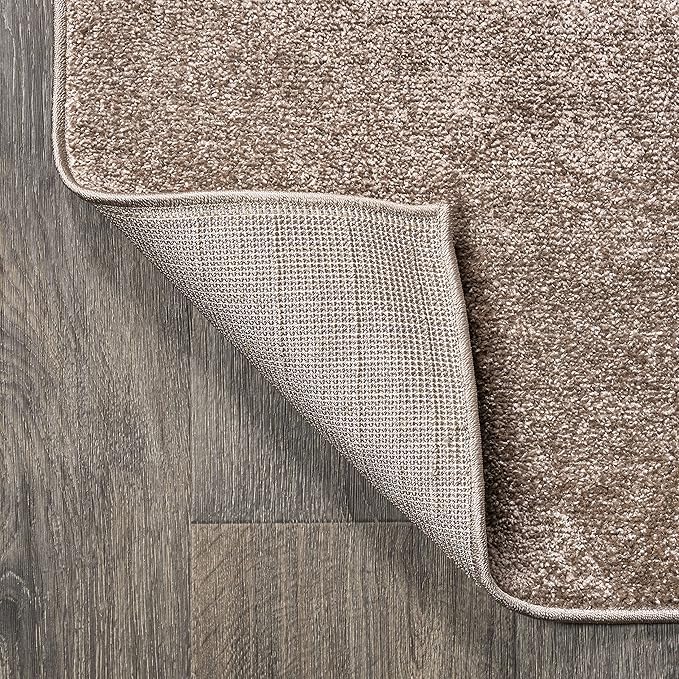JONATHAN Y Haze Solid Low-Pile Brown Indoor Area Rug 9x12, Minimalist, - Image 6