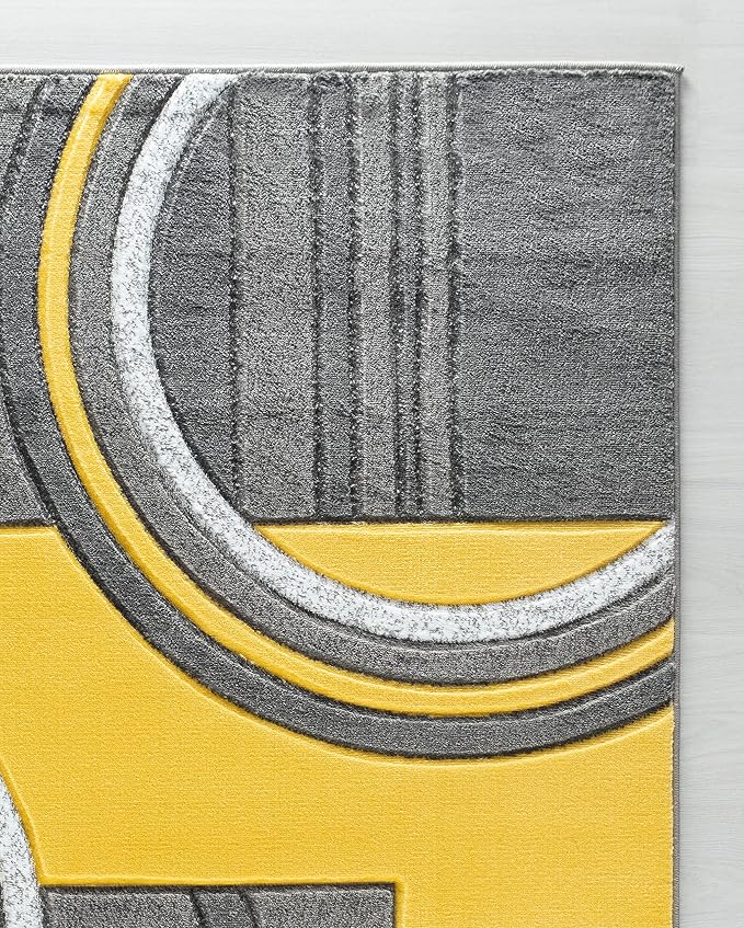 GLORY RUGS Area Rug Modern Soft Hand Carved Contemporary Floor Carpet - Image 4