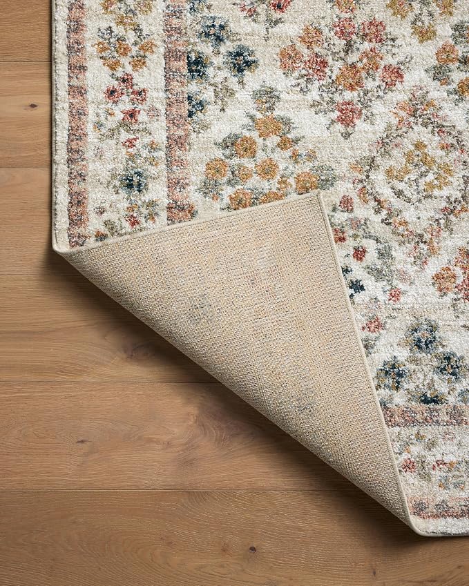 Loloi Rifle Paper Co. Laurel Collection LAU-04 Cream/Multi 2'-8" x 8' Runner Rug - Image 5