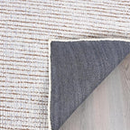Hand-Tufted 100% Wool Pile Area Rug – Geometric Textured Grid Check Pattern – - Image 4