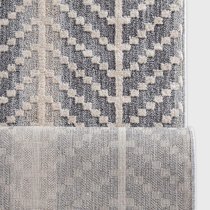 Well Woven Custom Size Hallway & Stair Runner- Harlow Rhodes Grey 31 Inches - Image 4