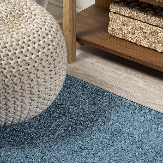 Eyely UES100H-210 Supersoft Haze Solid Low-Pile Indoor Runner Rug - Image 4