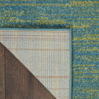 Nourison Home Nourison Essentials Blue Green 2'2" x 14' Area Rug - Image 9