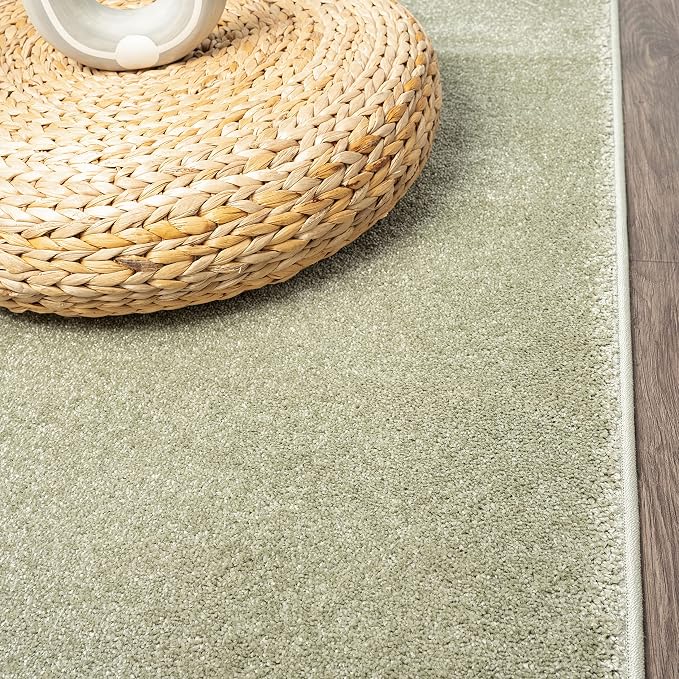 JONATHAN Y Haze Solid Low-Pile Green Indoor Area Rug 4x6, Minimalist, - Image 11