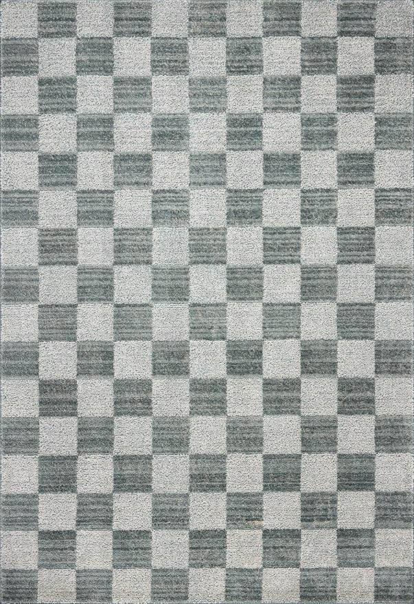 Loloi Chris Loves Julia Calvin Collection CLV-01 Blue/Ivory 3'-6" x 5'-6" - Image 3