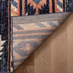 Well Woven Tulsa Lea Blue Traditional Southwestern Tribal 2'3" x 7'3" Runner Rug - Image 6
