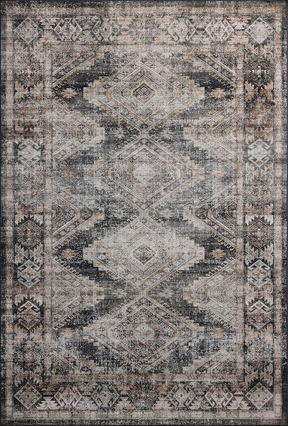 Loloi Amber Lewis Josie Collection JOS-04 Ink/Earth 2'-3" x 3'-9", .13" Pile - Image 4