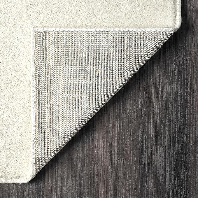 Abani Deco Collection Area Rug -Cream/Green Minimalist Design -5'3" x 7'6" - Image 5