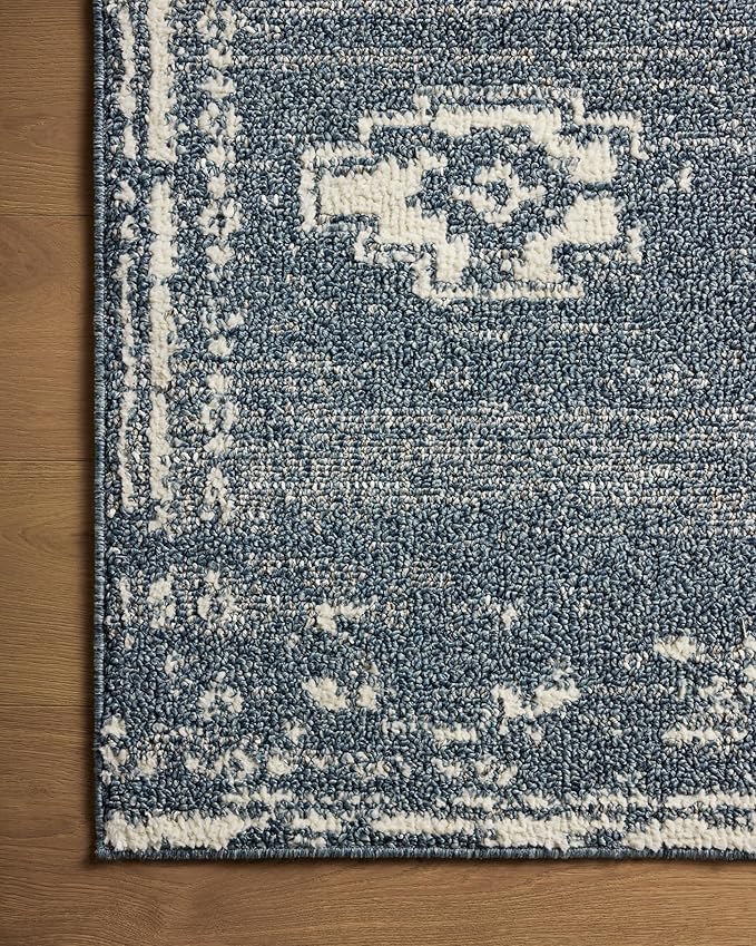 Loloi Magnolia Home by Joanna Gaines Gigi Collection GIG-03 Denim/Ivory 2'-7" x - Image 5