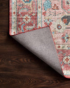 Loloi Skye Collection SKY-05 Brick/Ocean 6'-0" x 6'-0" Round Area Rug - Image 8