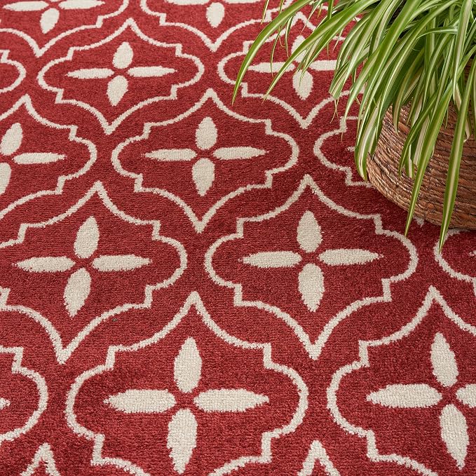Nourison Home Nourison Essentials Brick Ivory 4' x 6' Area Rug - Image 6
