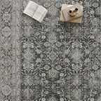 Black Runner Rug 2x12 Vintage Area Carpet Hallway Long Indoor Kitchen Washable - Image 7