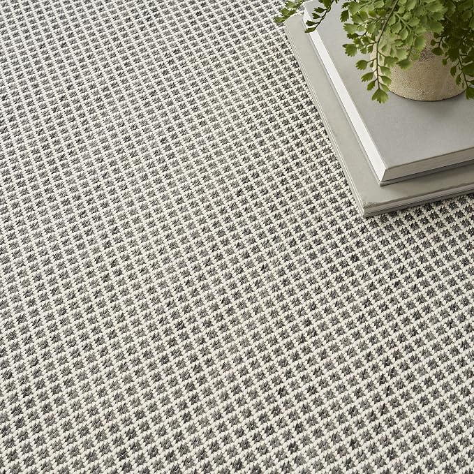 Nourison Home Courtyard Ivory Charcoal 5' x 7' Area Rug - Image 4