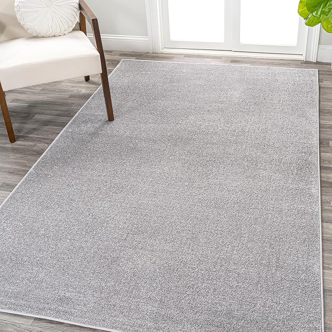 Eyely UES100K-4 Supersoft Haze Solid Low-Pile Indoor Area Rug by eyely