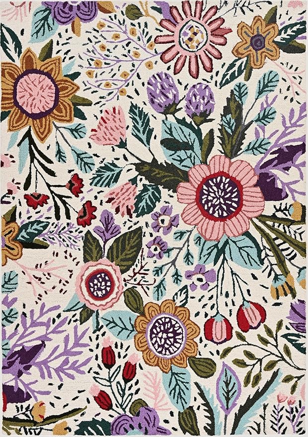 Hand-Tufted Floral Area Rug by RestorationandRenovation