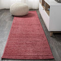 Eyely UES100E-28 Supersoft Haze Solid Low-Pile Indoor Runner Rug by eyely