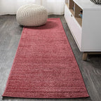 Eyely UES100E-28 Supersoft Haze Solid Low-Pile Indoor Runner Rug by eyely