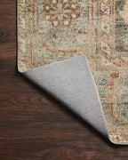 Loloi Margot Collection MAT-03 Ocean/Spice 2'-0" x 5'-0" Accent Rug feat. - Image 9
