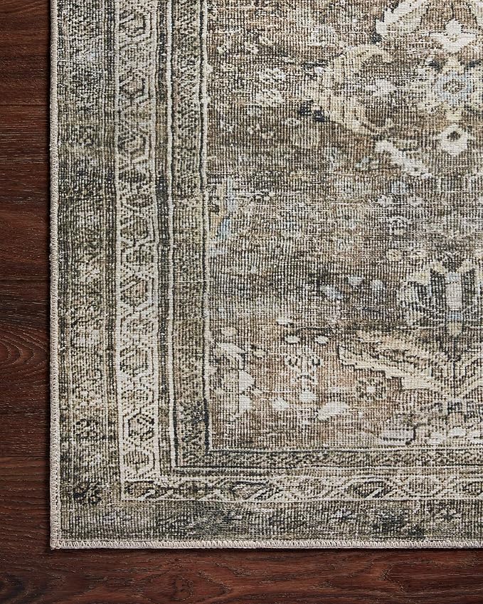 Loloi Layla Collection LAY-13 Antique/Moss 2'-6" x 12'-0" .13" Thick Runner Rug - Image 10