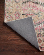 Loloi Layla Collection LAY-17 Pink/Lagoon 3'-6" x 5'-6" .13" Thick Accent Rug - Image 8