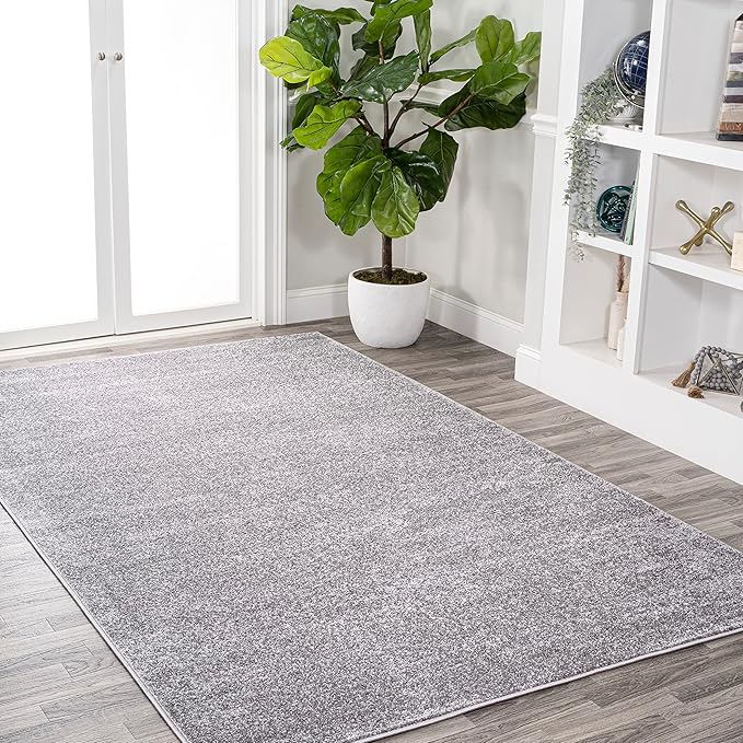 Eyely UES100A-5 Supersoft Haze Solid Low-Pile Indoor Area Rug - Image 6