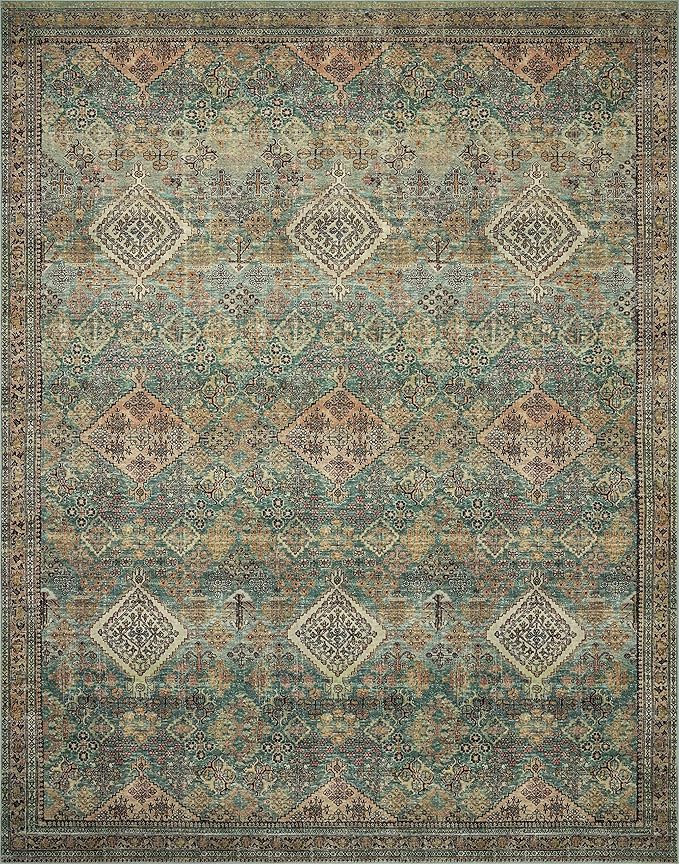Loloi Magnolia Home by Joanna Gaines Sinclair Collection SIN-03 Turquoise/Multi - Image 5