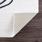 Abani Rugs Cream and Gray 6 ft. X 9 ft. Mid-Century Rug - Image 7