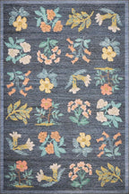 Loloi Rifle Paper Co. Rosa Collection RSA-03 Navy 7'-6" x 9'-6" Area Rug - Image 2