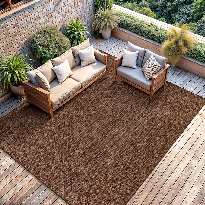 CAMILSON Outdoor Rug 8x10 Modern Area Rugs - Image 8
