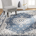 Home Dynamix Premium Sakarya Traditional Medallion Border Area Rug, Midnight by Home+Dynamix
