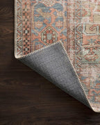 Loloi Loren Collection LQ-15 Terracotta/Sky 7'-6" x 9'-6" Area Rug - Image 11