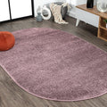 Eyely UES100R-5OV Supersoft Haze Solid Low-Pile Indoor Area Rug, Minimalist by eyely