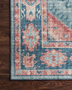 Loloi Skye Collection SKY-03 Turquoise/Terracotta 2'-6" x 10'-0" Runner Rug - Image 7