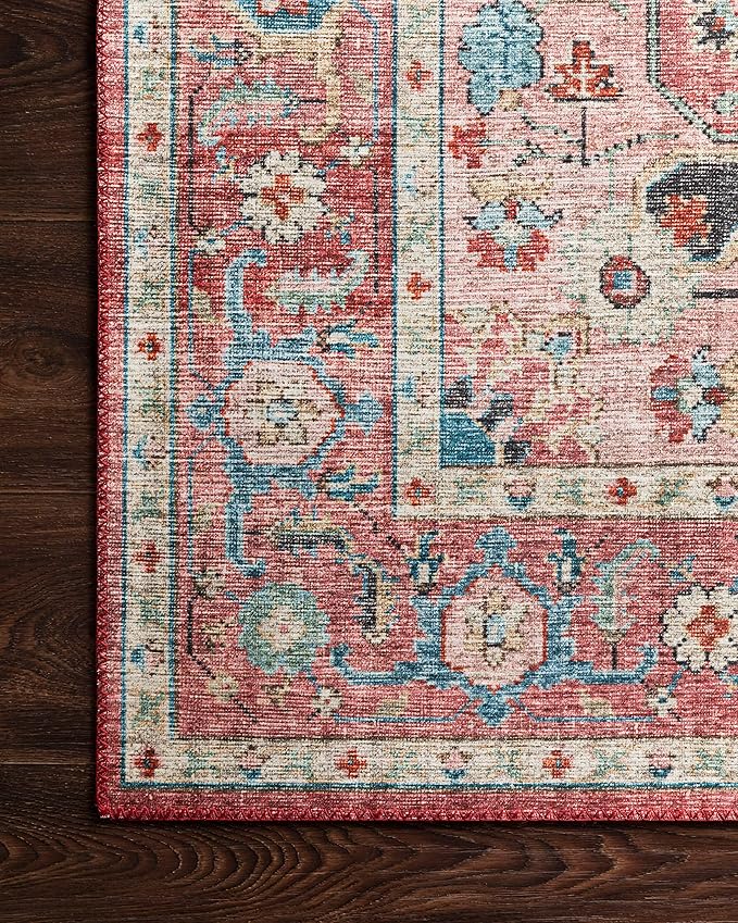Loloi II Skye Collection SKY-05 Brick/Ocean 2'-6" x 7'-6" Runner Rug - Image 7