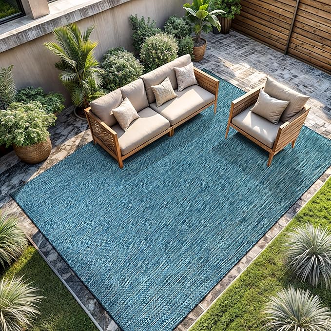 CAMILSON Outdoor Rug 6x9 Modern Area Rugs - Image 7