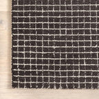 Rugs USA 5x8 Melrose Checked Wool Indoor Area Rug, Contemporary Farmhouse - Image 4