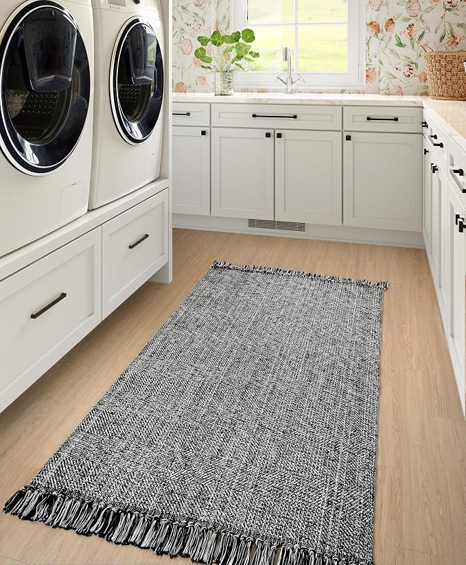 Collive Washable Area Rug 3' x 5', Modern Woven Kitchen Rugs - Image 5