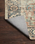 Loloi Margot Collection MAT-02 Terracotta/Lagoon 3'-6" x 5'-6" Accent Rug feat. - Image 11