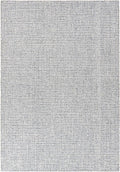 Hand-Tufted 100% Wool Pile Area Rug – Geometric Textured Grid Check Pattern – by RestorationandRenovation